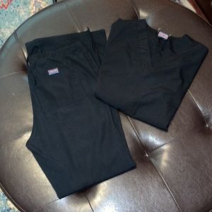 Black Scrub Set